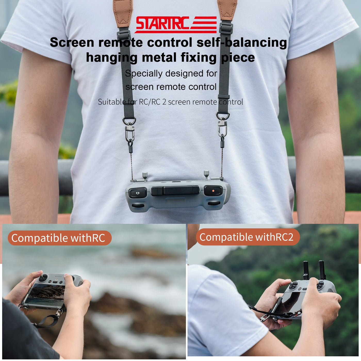 STARTRC Self-balancing Mount for DJI RC/RC2 Remote Controller (Strap NOT included)