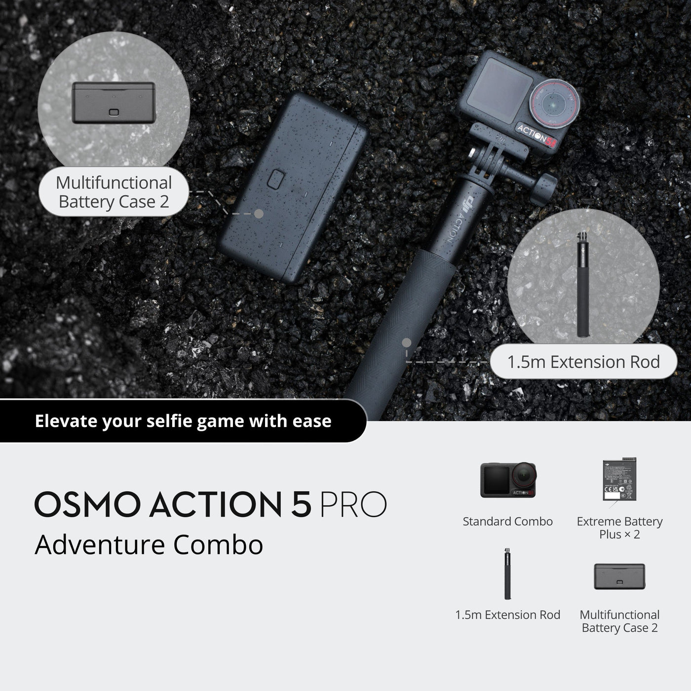 DJI Osmo Action 5 Pro Camera Adventure Combo - Motion Master Bundle