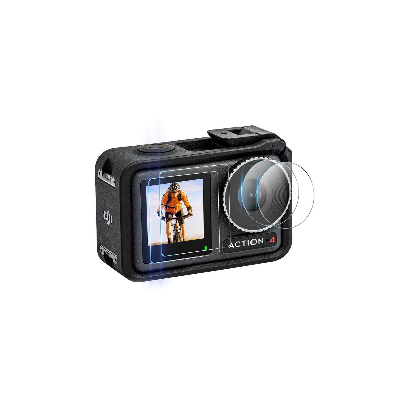 Glass Protectors For DJI Osmo Action 4 (2 Pack)