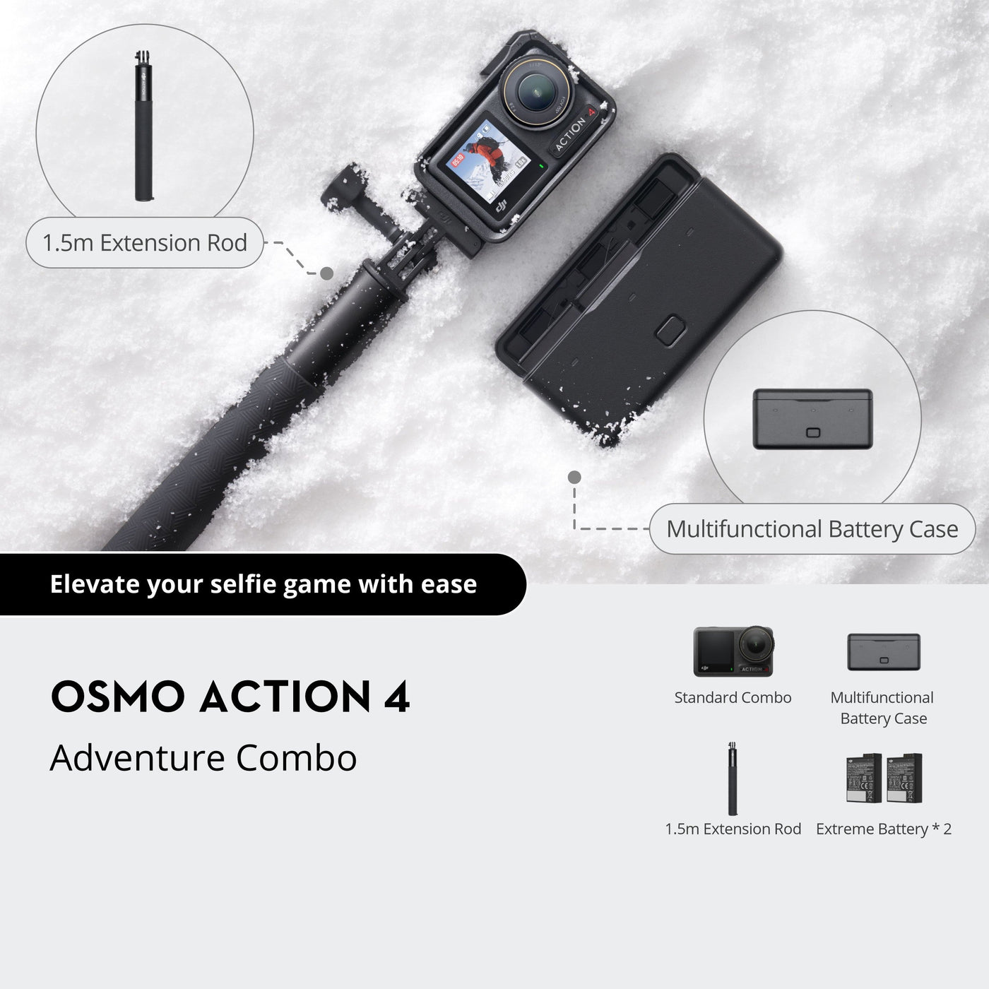 DJI Osmo Action 4 Camera Adventure Combo