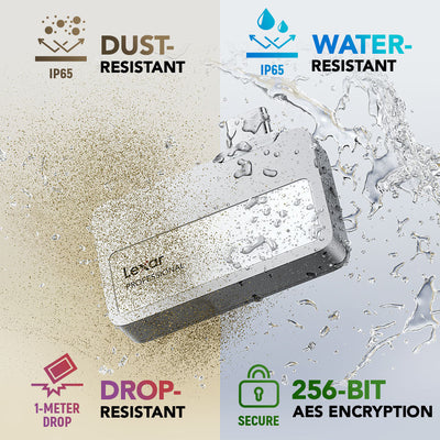 Lexar Professional Go 1TB Portable SSD for iPhone 15/16 - Supports Apple ProRes
