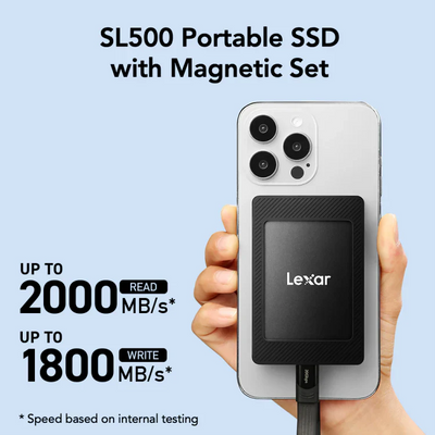 Lexar SL500 2TB Portable SSD with Magnetic Set