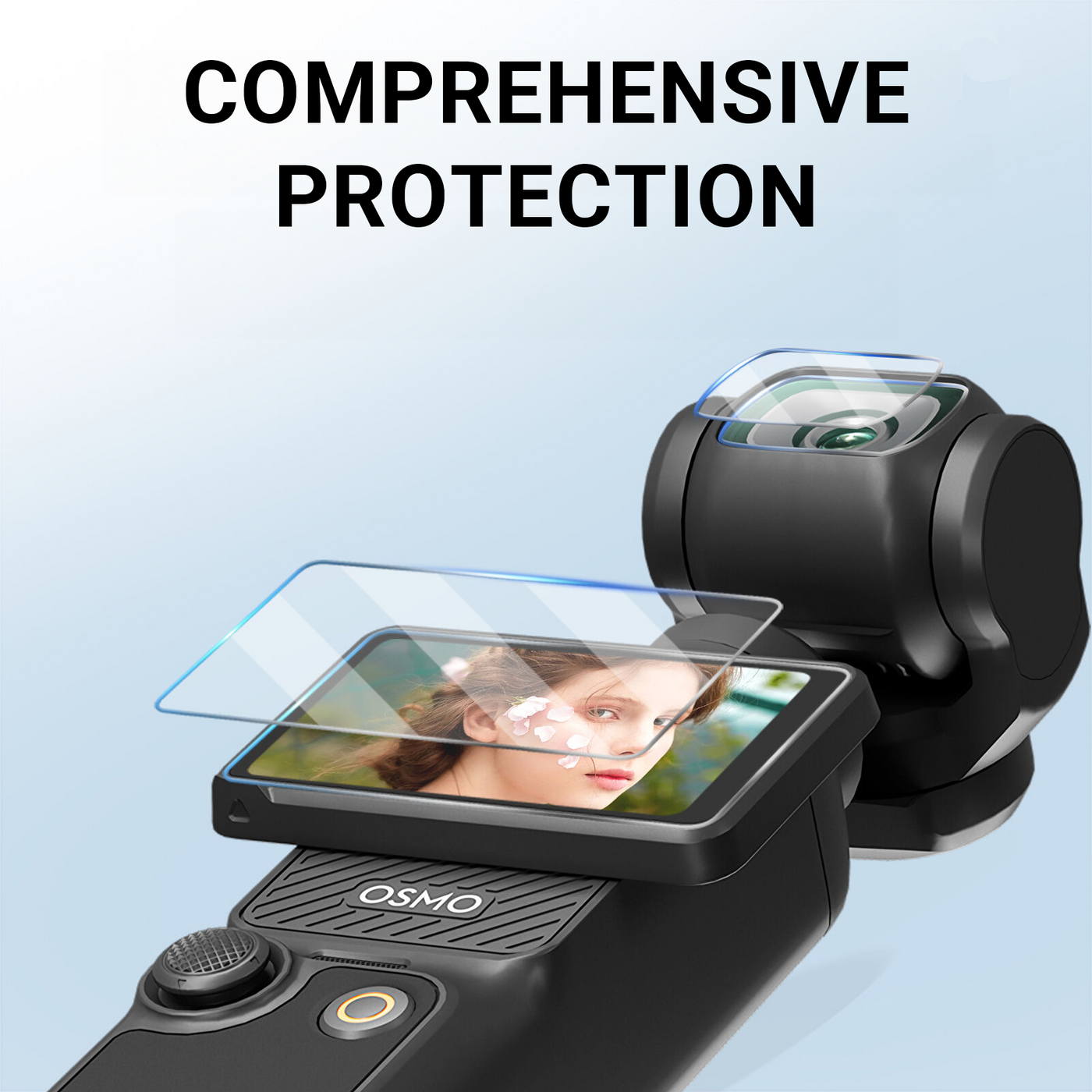Screen Cover & Camera Lens Protector For DJI Osmo Pocket 3 (2 Pack)