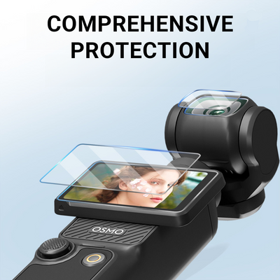 Screen Cover & Camera Lens Protector For DJI Osmo Pocket 3 (2 Pack)